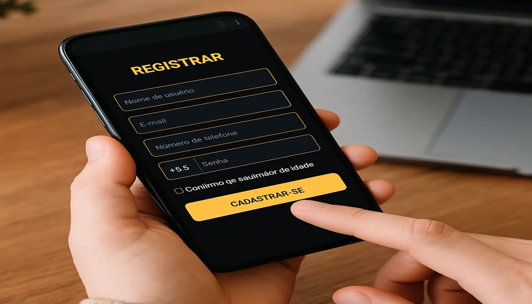 Não Perca tempo, o rRgistro na site OO1998